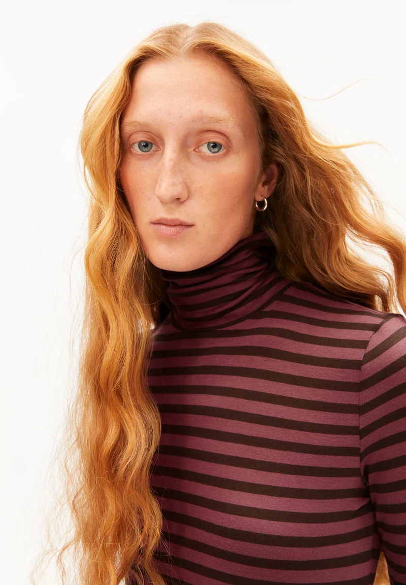 GRAZILIANAA GESTREIFTES LANGARMSHIRT | claystone-velvet ember
