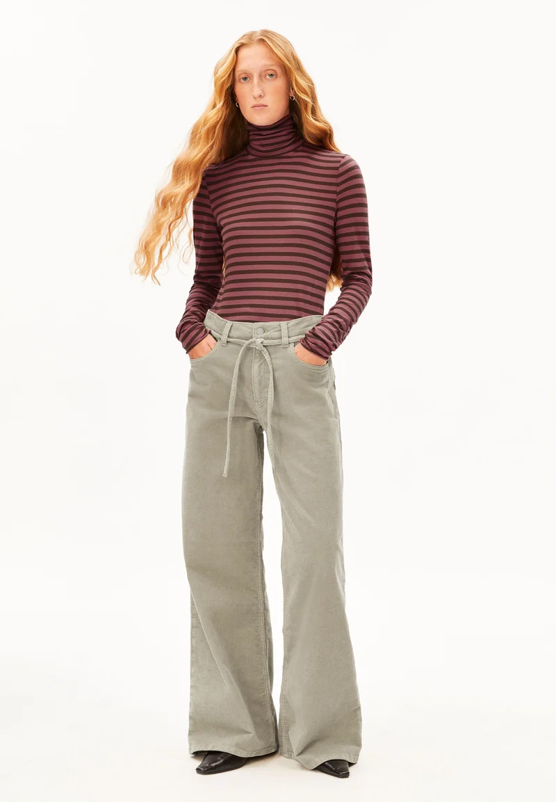 GRAZILIANAA GESTREIFTES LANGARMSHIRT | claystone-velvet ember