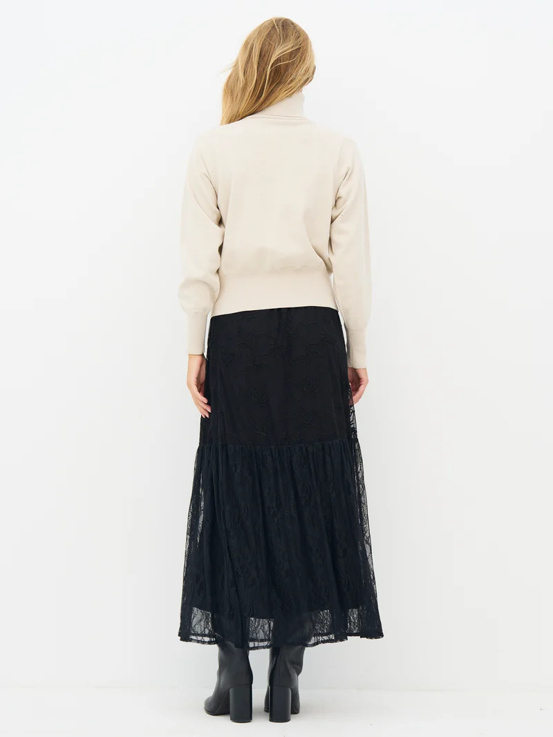 EUGENIA Bluse Gestrickt - Bone
