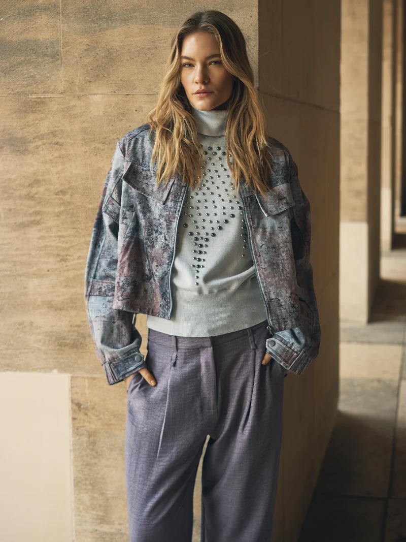 EUGENIA Bluse Gestrickt - Bone