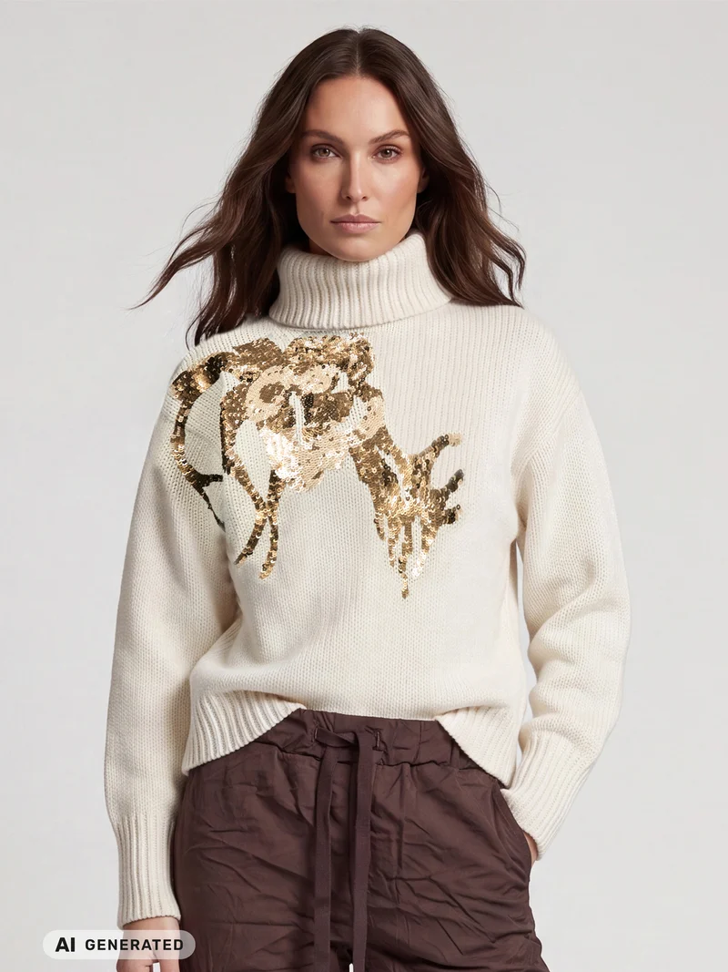 ETTA Bluse Gestrickt - Bone