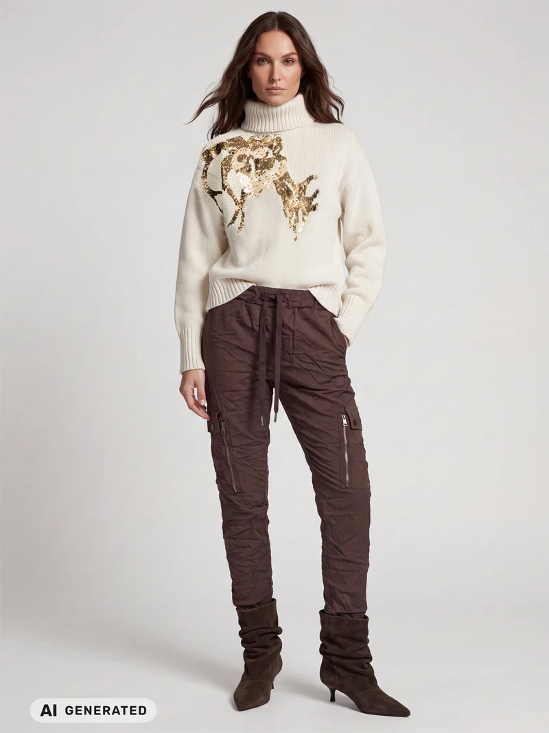 ETTA Bluse Gestrickt - Bone