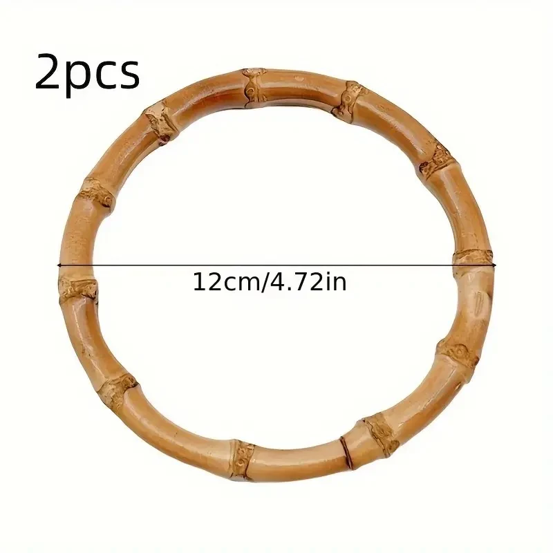 2er Pack Holz Bambus Taschenhenkel