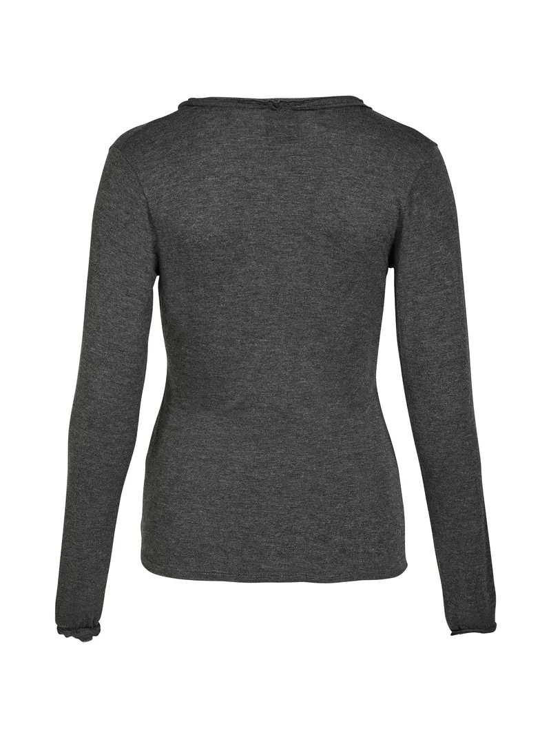 ADELE Wickel-T-Shirt - Grey