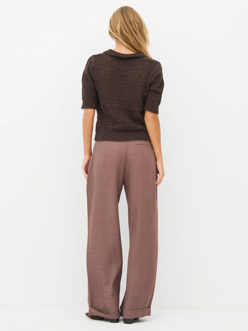 ETTA Top Gestrickt - Brown