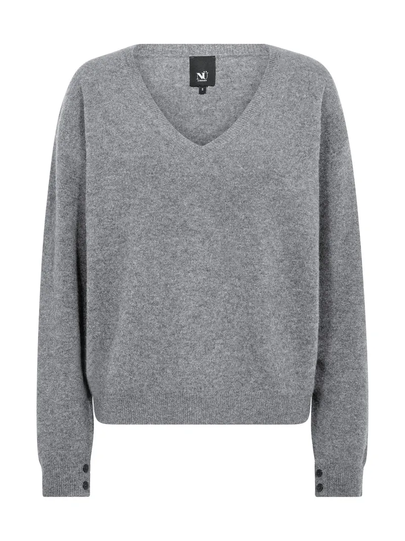 Erikka Merino/Cashmere Bluse - Grey