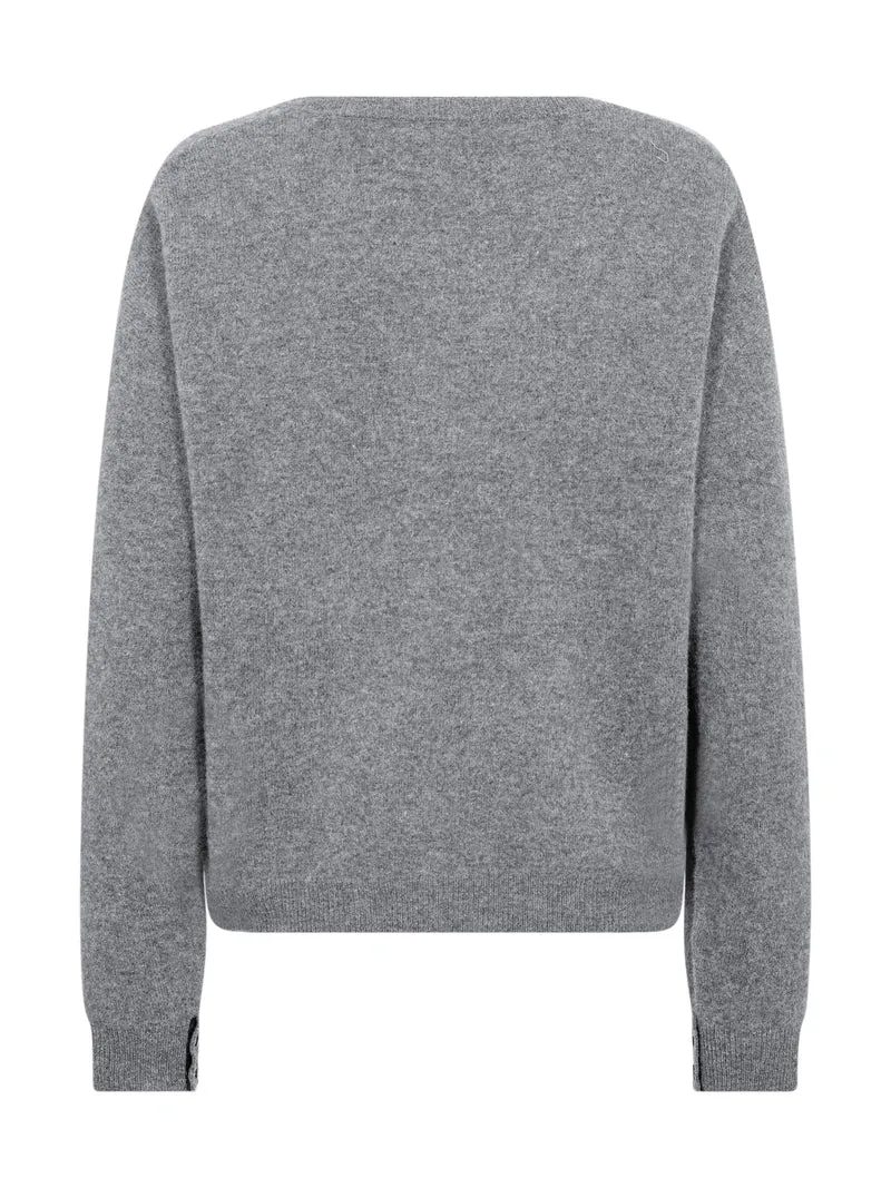 Erikka Merino/Cashmere Bluse - Grey
