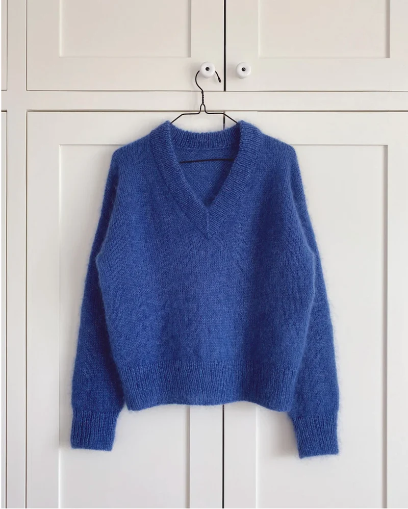 Anleitung Stockholm Sweater V-Ausschnitt, PetiteKnit