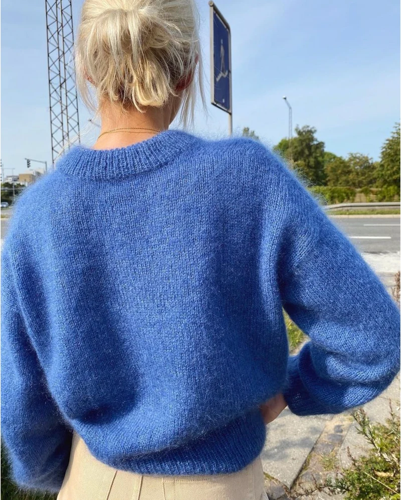 Strickset Stockholm Sweater V-Ausschnitt, PetiteKnit