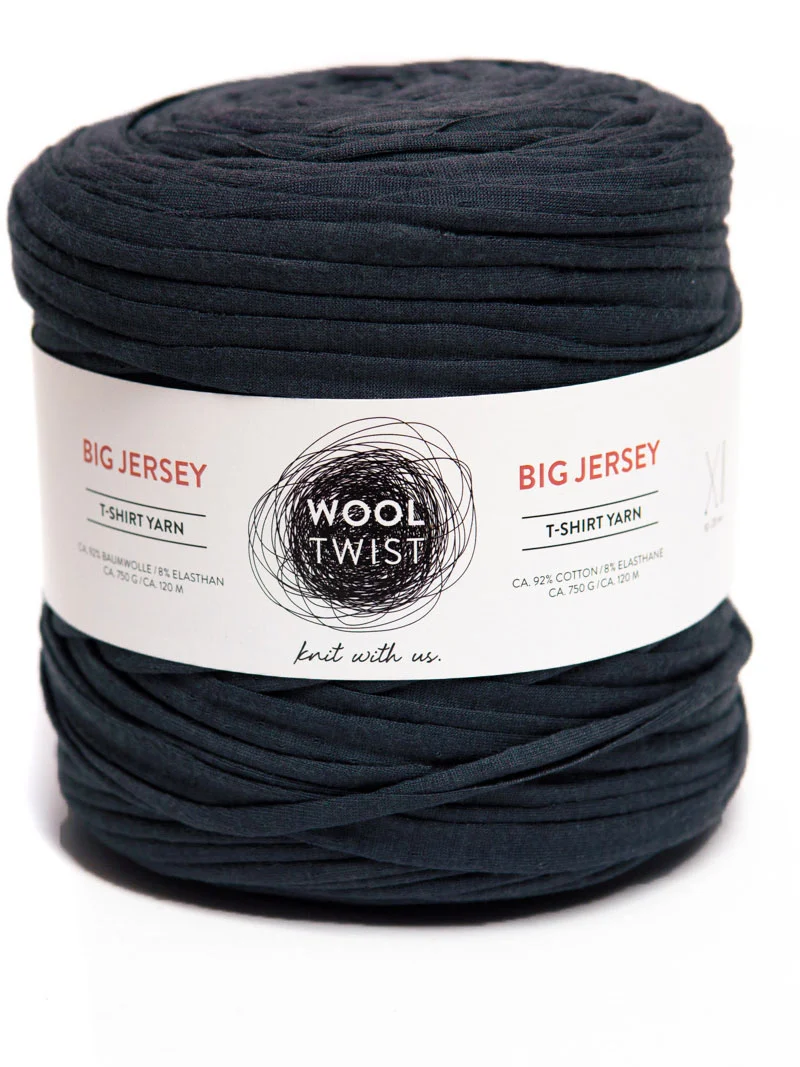 Textilgarn Big Jersey Wooltwist, 10-12 mm