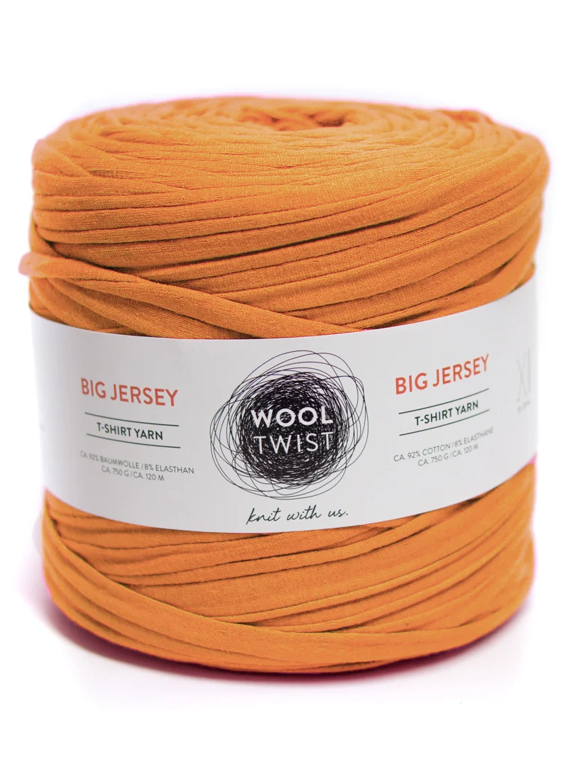 Textilgarn Big Jersey Wooltwist, 10-12 mm