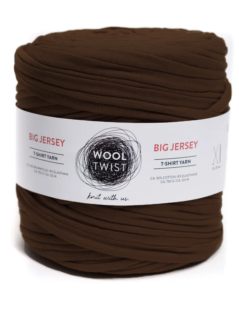 Textilgarn Big Jersey Wooltwist, 10-12 mm