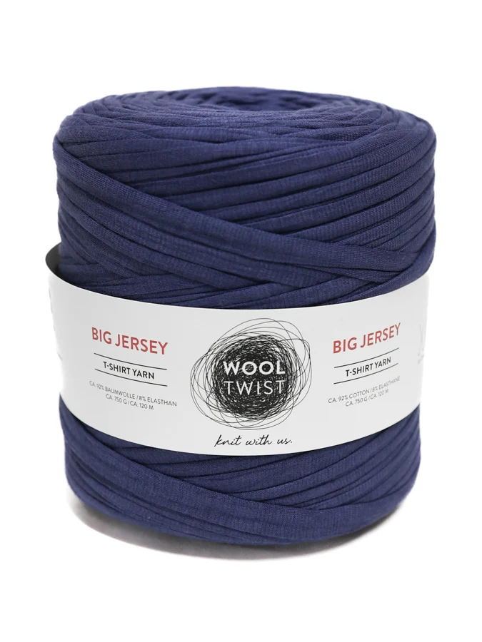 Textilgarn Big Jersey Wooltwist, 10-12 mm