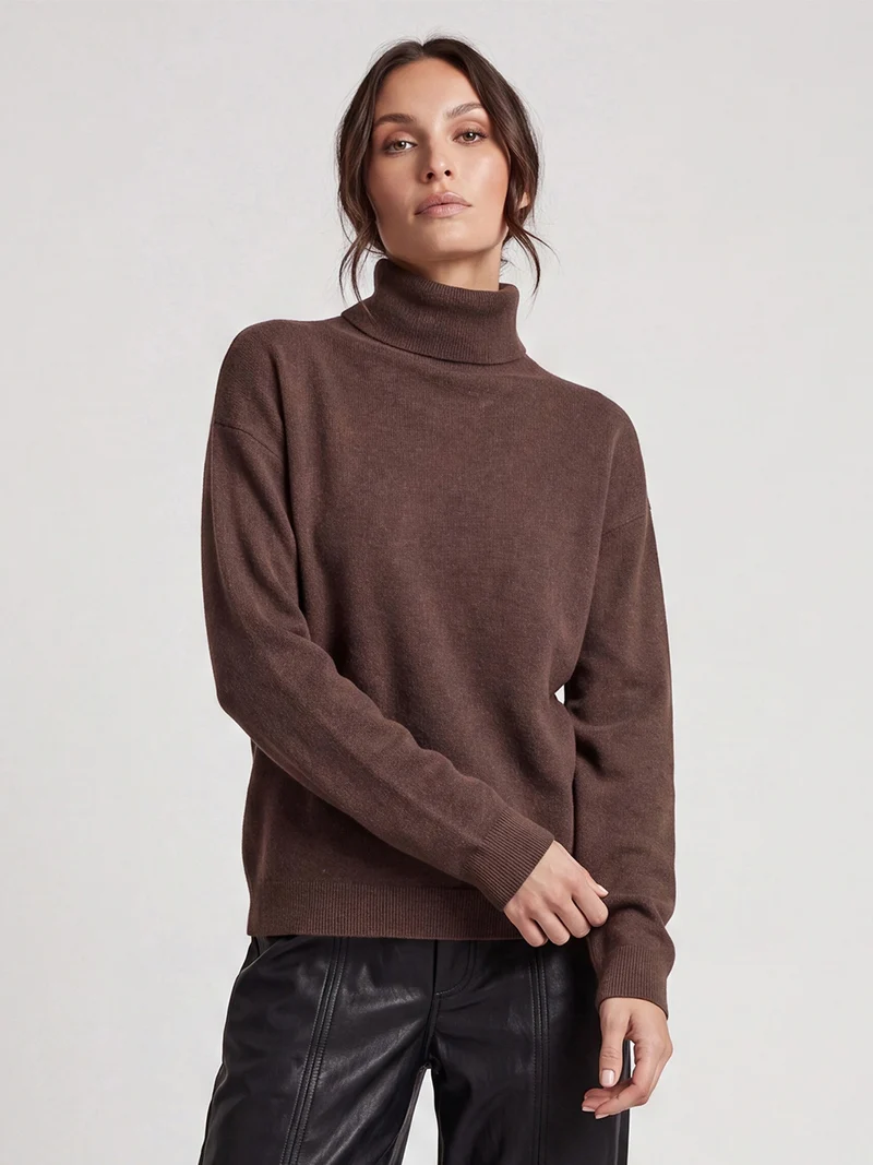 Erikka Merino/Kaschmir Pullover - Brown