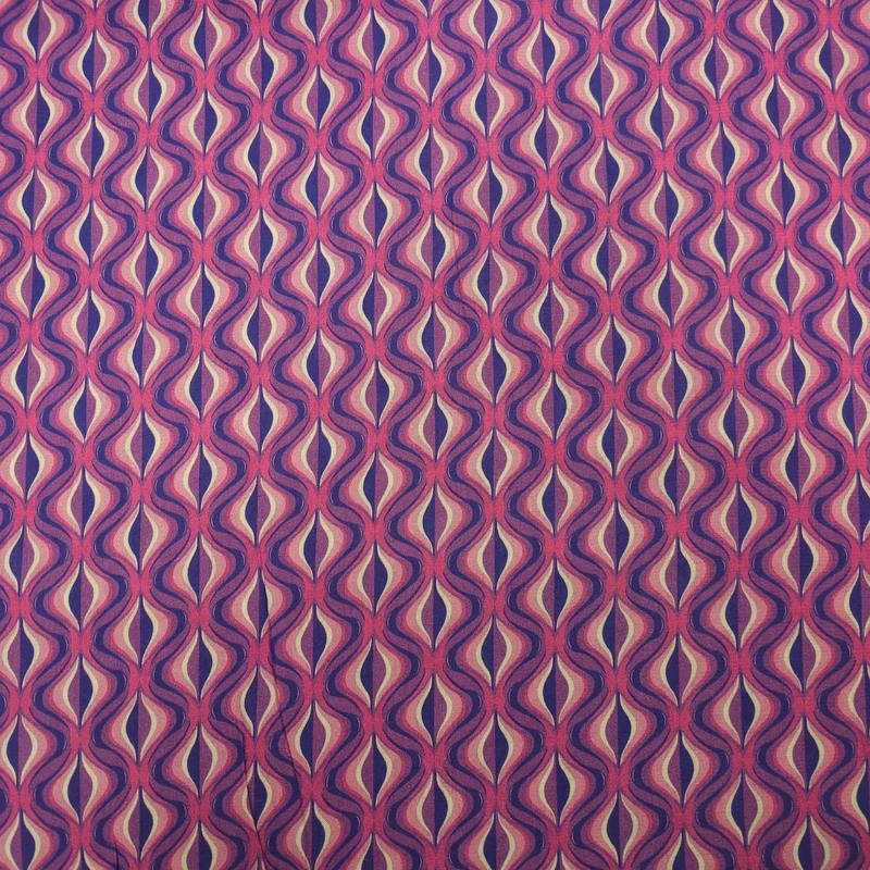 Viskose geometrische Muster pink