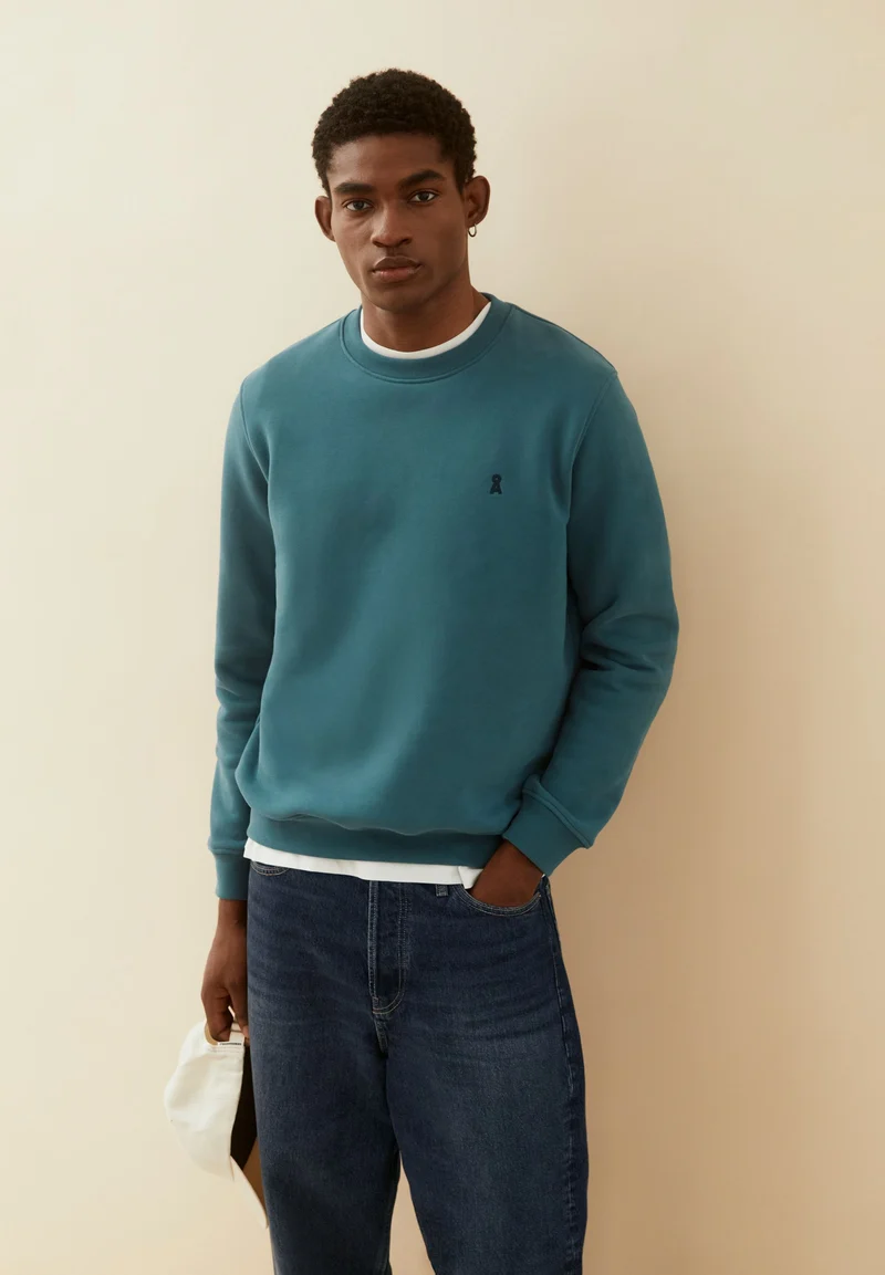 BAARO FLEECE SWEATSHIRT | petrol velvet