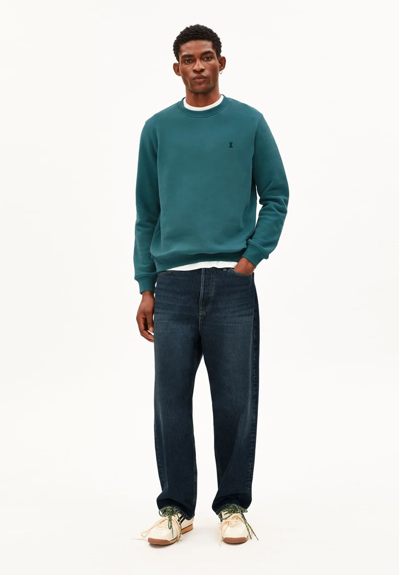 BAARO FLEECE SWEATSHIRT | petrol velvet