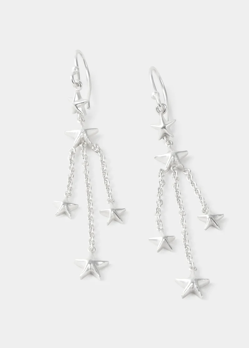 Dangling little star earrings