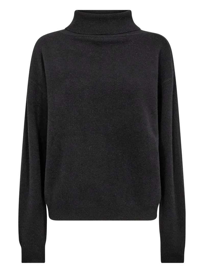Erikka Merino/Kaschmir Pullover - Schwarz