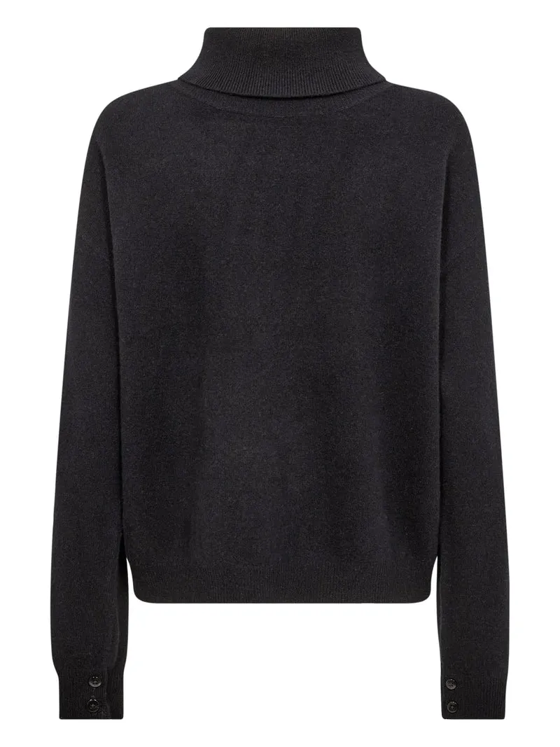 Erikka Merino/Kaschmir Pullover - Schwarz