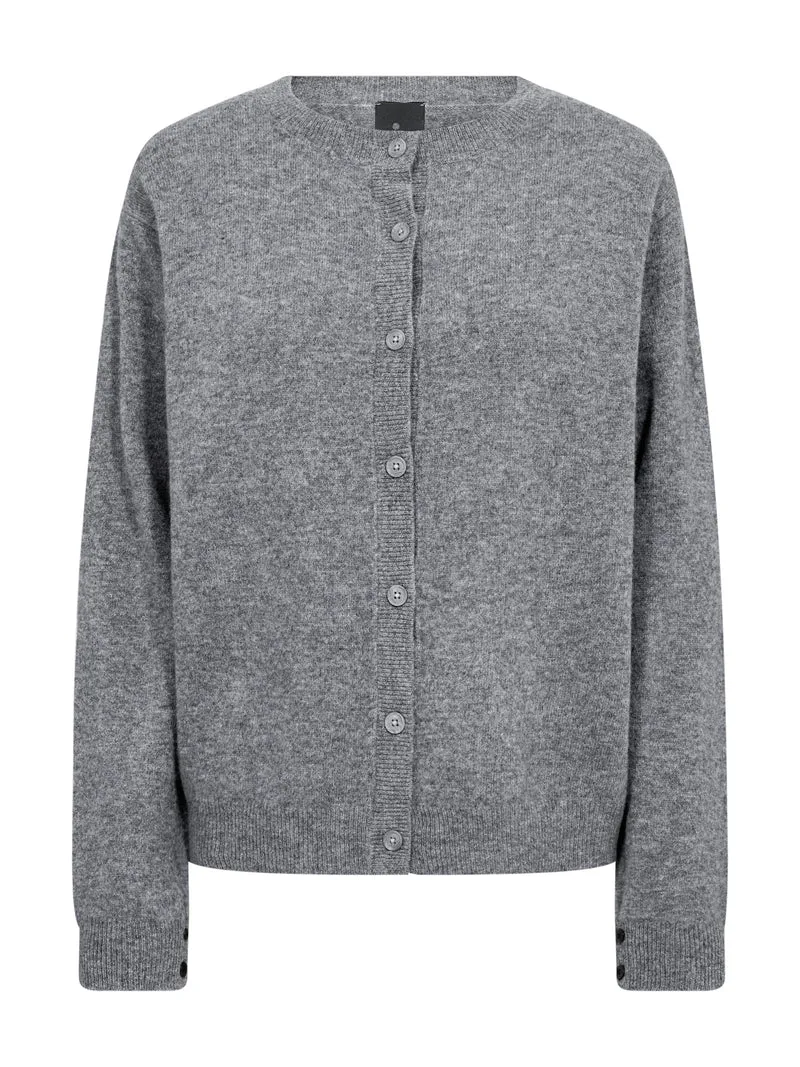 Erikka Merino/Cashmere Strickjacke - Grey