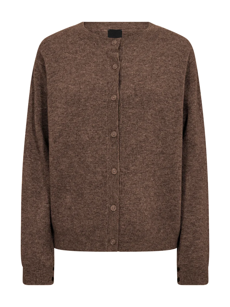 Erikka Merino/Cashmere Strickjacke - Brown
