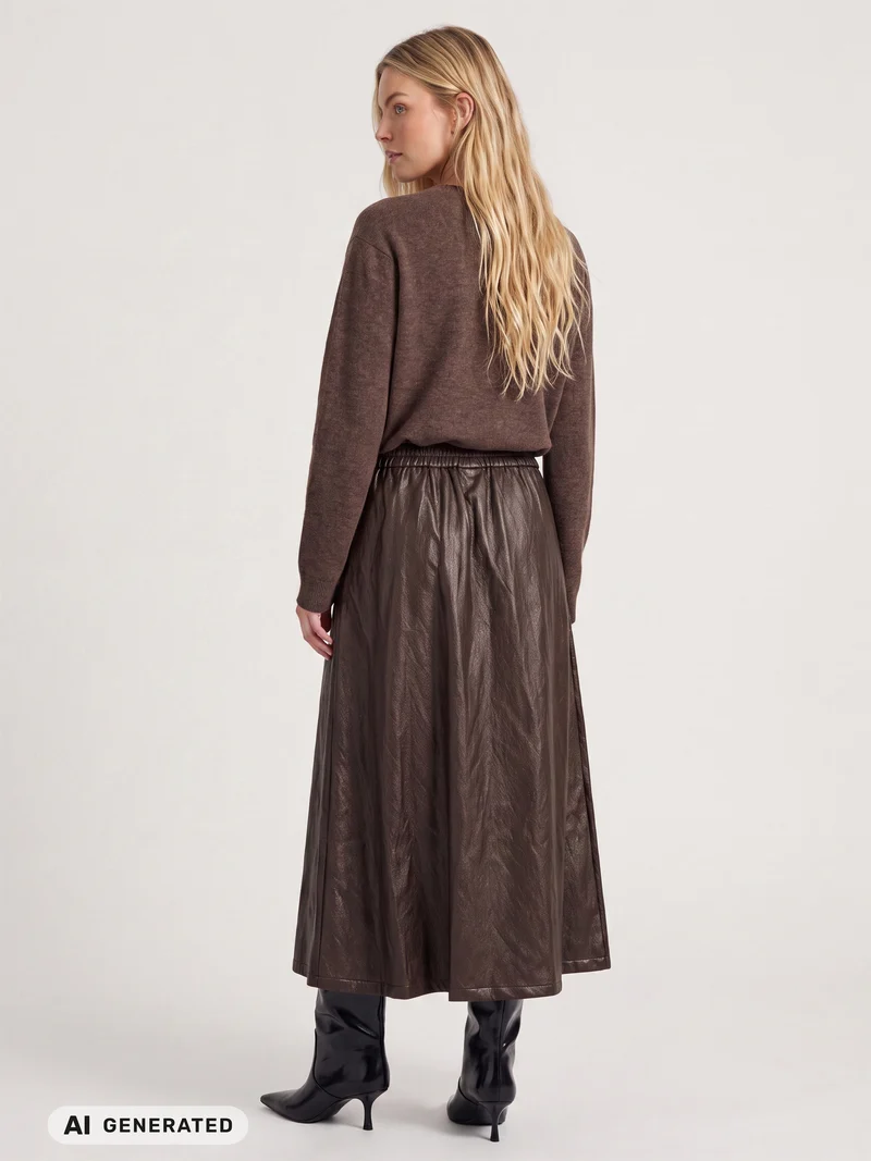 Erikka Merino/Cashmere Strickjacke - Brown