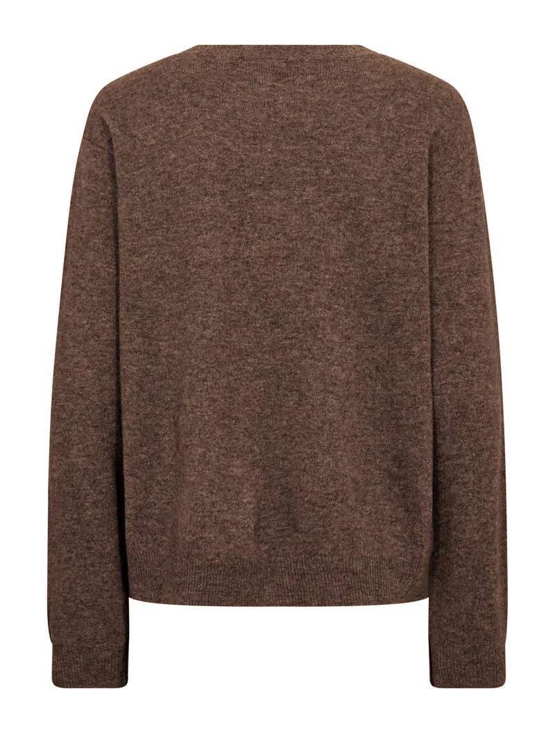 Erikka Merino/Cashmere Strickjacke - Brown