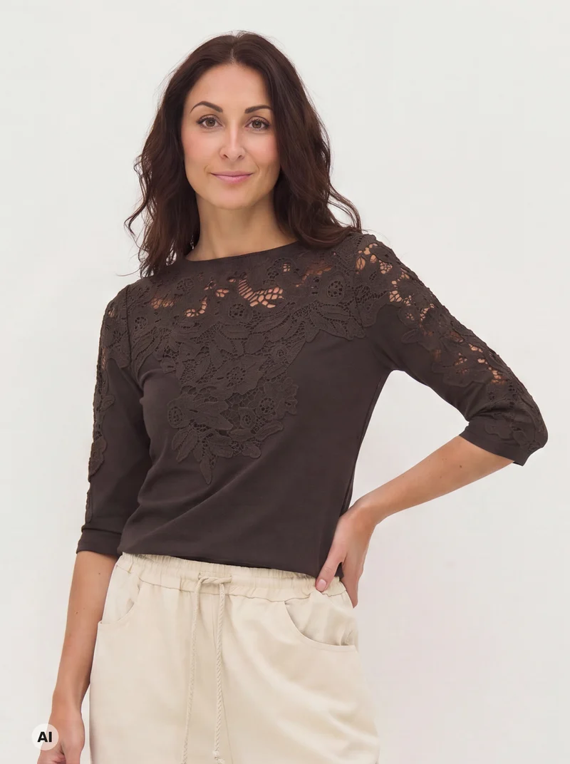 DAC Bluse gestrickt - Brown