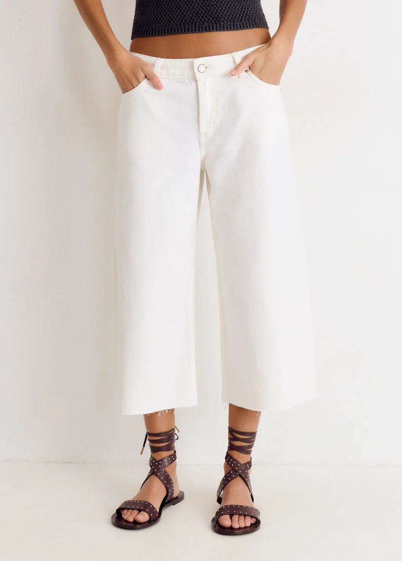 Cropped culotte Trouser