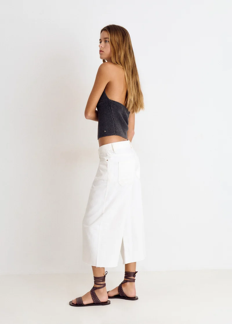 Cropped culotte Trouser