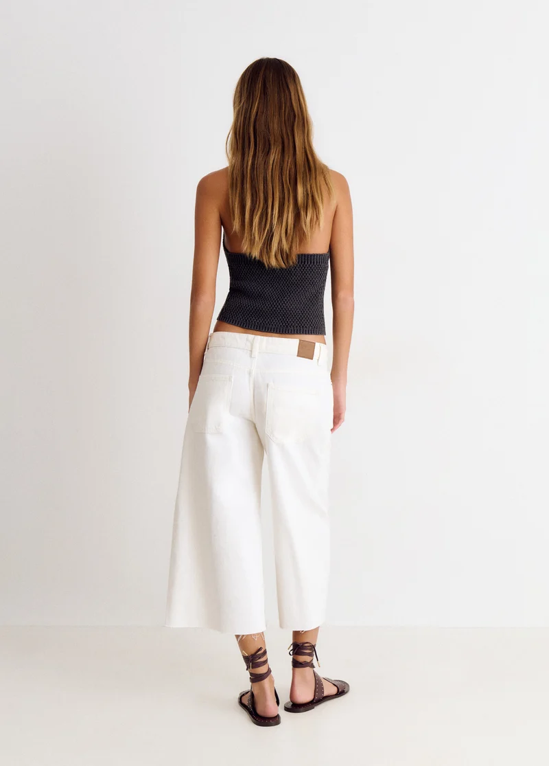 Cropped culotte Trouser