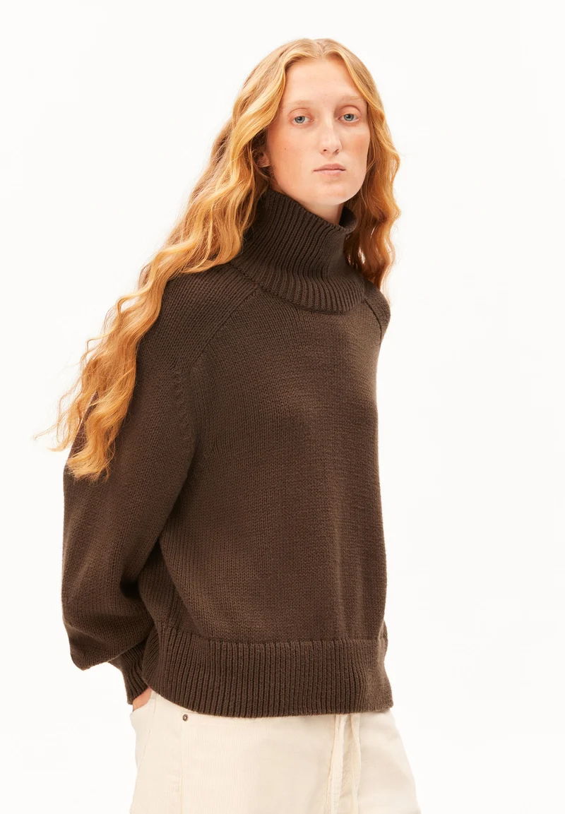 WINTER-BAUMWOLL-STRICKPULLOVER | claystone