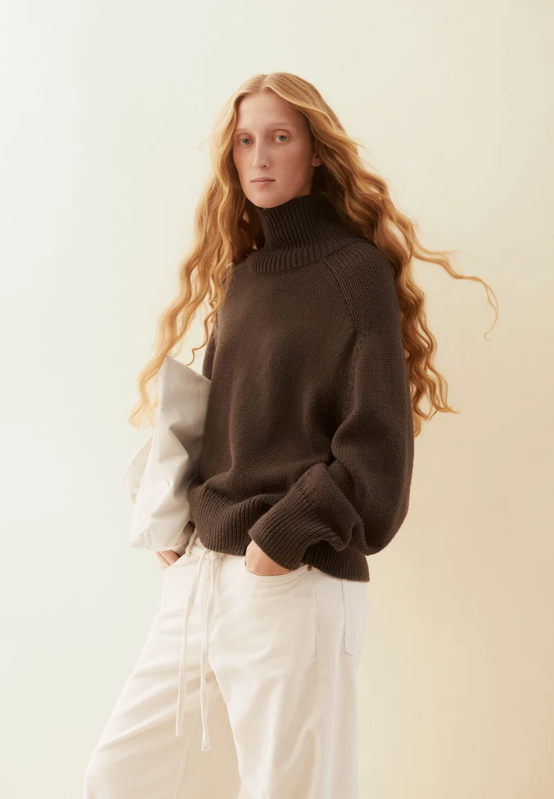 WINTER-BAUMWOLL-STRICKPULLOVER | claystone