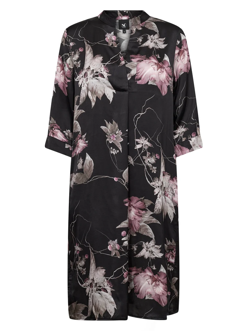 Cilje Tunika-Kleid - Schwarz mix