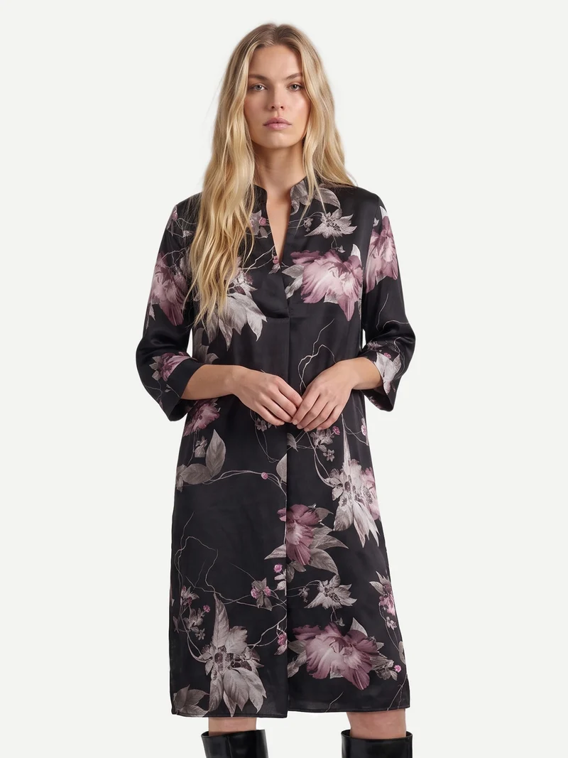 Cilje Tunika-Kleid - Schwarz mix