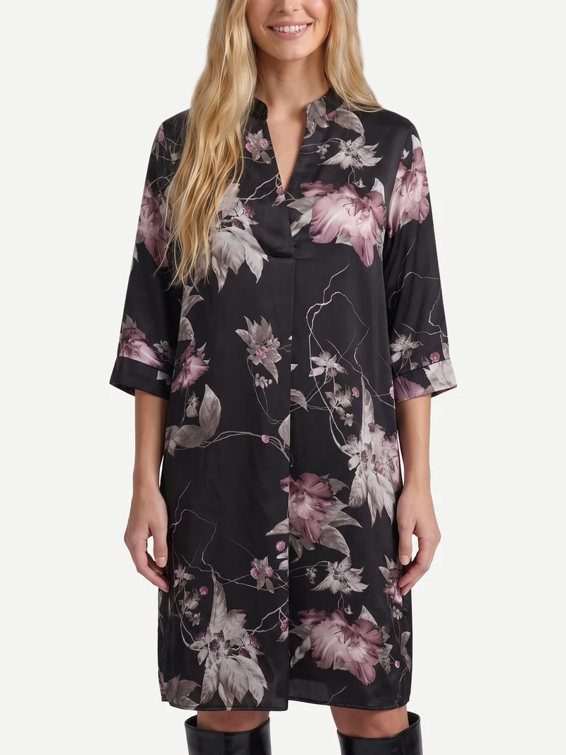 Cilje Tunika-Kleid - Schwarz mix