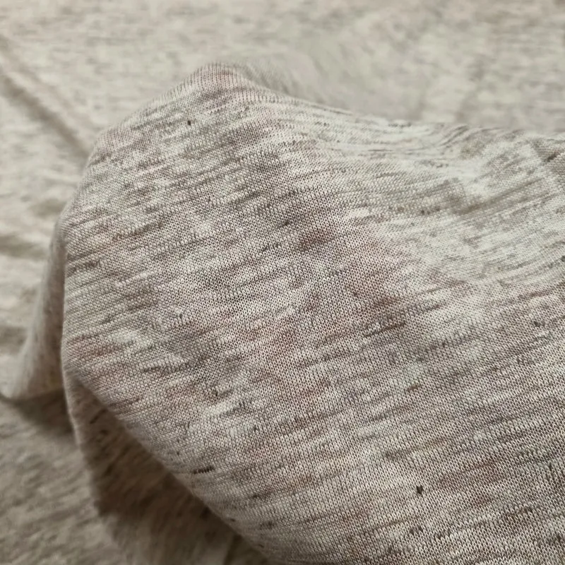 Leinen Stoff meliert | Strickstoff 170 cm Reststück