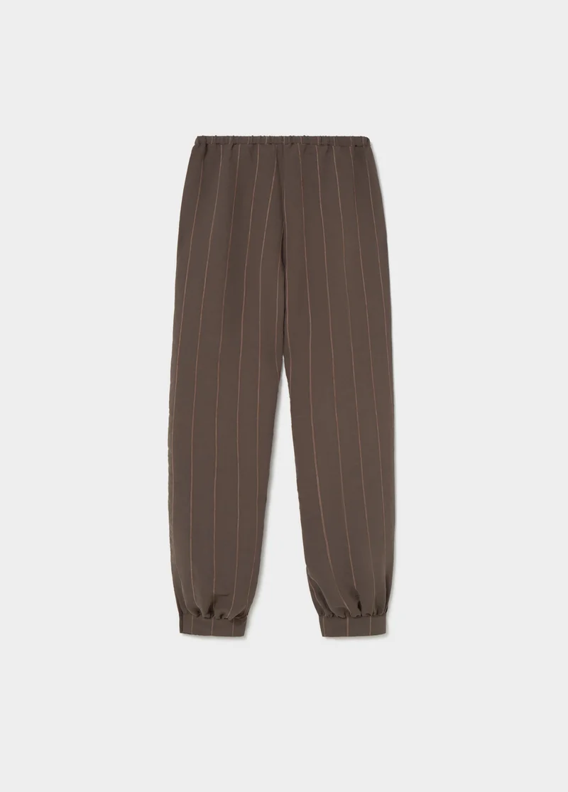 Long striped harem trousers