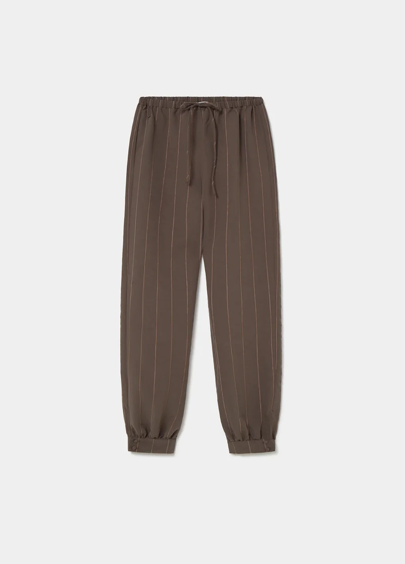 Long striped harem trousers