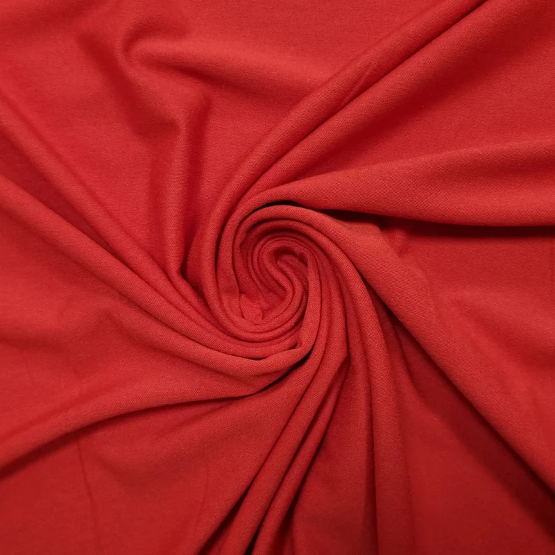 Viskosejersey uni rot