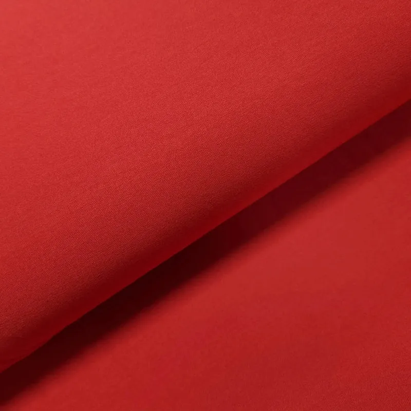Viskosejersey uni rot