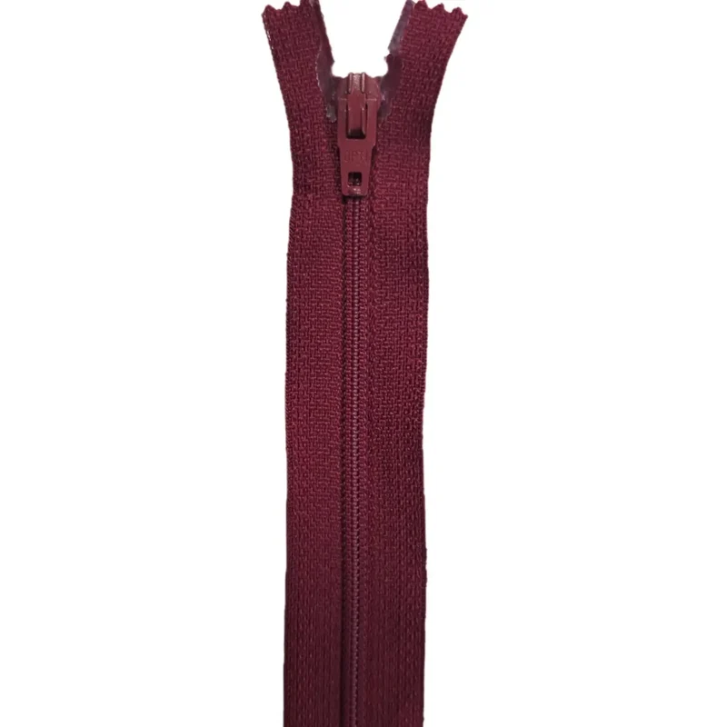 Opti Reißverschluss | nicht teilbar | 15 cm bordeaux