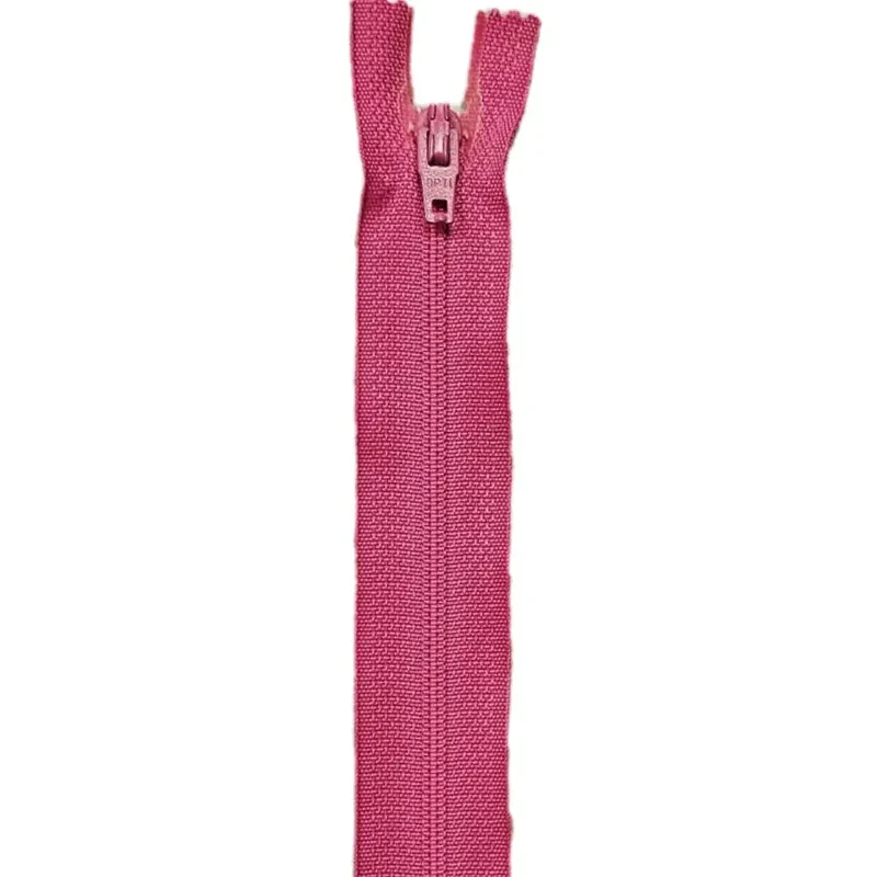 Opti Reißverschluss | nicht teilbar | 16 cm pink