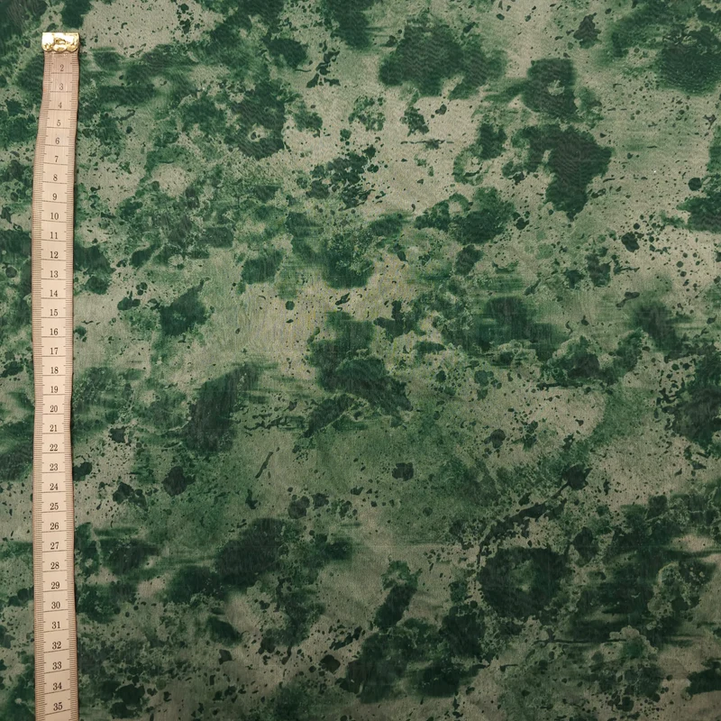 Chiffon grün Batik-Muster