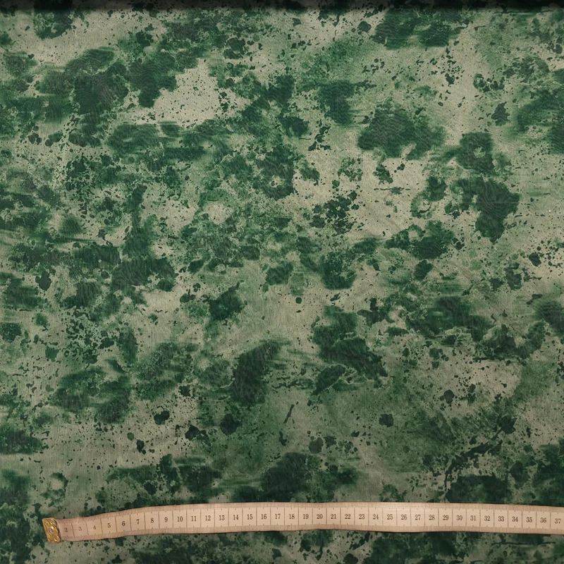 Chiffon grün Batik-Muster