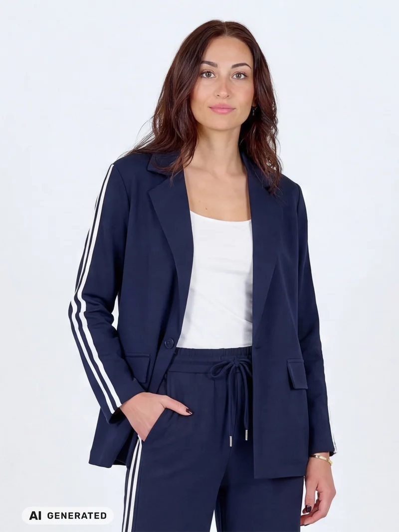 Camille-Blazer - Navy Mix
