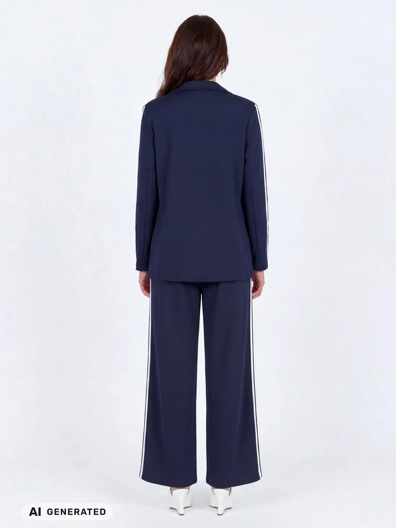 Camille-Blazer - Navy Mix