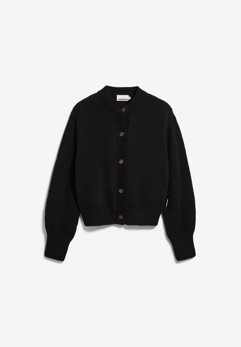 WINTER-BAUMWOLL-STRICKJACKE | black