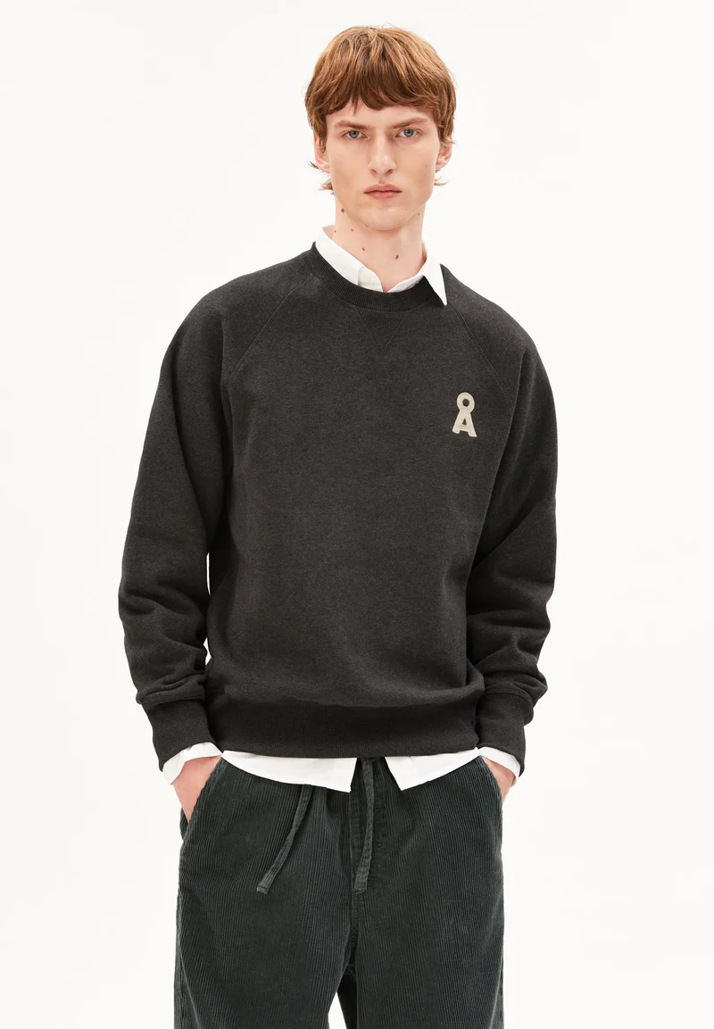ICONIC Å MELANGE SWEATSHIRT | steel melange